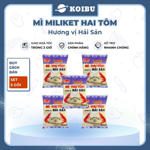 COLUSA - Mì giấy Miliket Hai Tôm gói vị Hải sản, Mì tôm hiệu Hai Tôm Miliket hiệu 2 Tôm Colusa - 70g/gói -00095