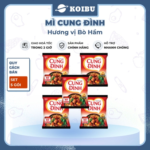 AFOTECH - Mì Cung Đình Bò hầm, Mì Bò hầm Cung Đình, Mì khoai tây Cung Đình Bò hầm, Mì Cung Đình gói - 79g/gói - 00301