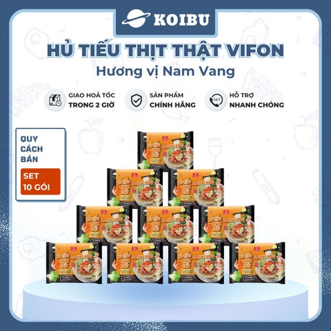 VIFON - Hủ tiếu thịt thật Vifon hương vị Nam Vang (có gói thịt thật), Hủ tíu Nam Vang thịt thật - 90g/gói - 00854