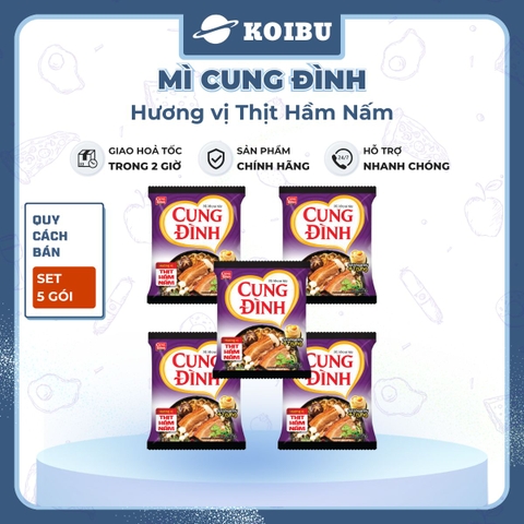 AFOTECH - Mì Cung Đình Thịt hầm nấm, Mì Thịt hầm nấm Cung Đình, Mì khoai tây Cung Đình ăn liền - 79g/gói - 00299