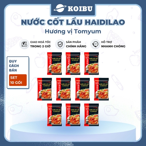 HAIDILAO - Nước cốt lẩu vị Tomyum Haidilao, nước cốt lẩu Thái Tomyum Haidilao, cốt lẩu Tomyum chua cay - 200g/gói - 00885