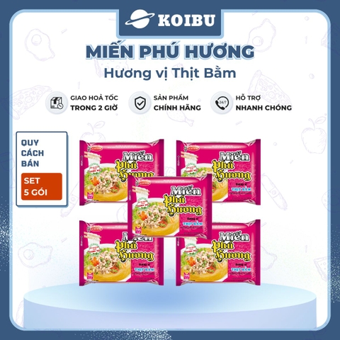 ACECOOK - Miến Phú Hương hương vị Thịt Bằm Miến Phú Hương Thịt Bằm, Miến vị Thịt Bằm Phú Hương - Miến ăn liền Acecook - 55g/gói - 00062