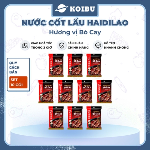 HAIDILAO - Nước cốt lẩu Haidilao vị bò cay, nước cốt lẩu bò cay Haidilao lẩu Trùng Khánh Haidilao - 150g/gói - 00884