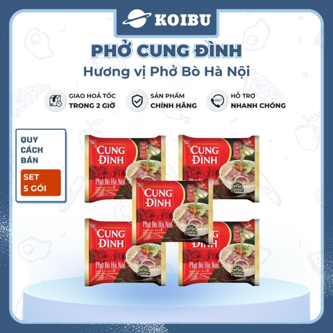 AFOTECH - Phở Cung Đình hương vị Phở bò Hà Nội, Phở bò Cung Đình, Phở bò Hà Nội Cung Đình ăn liền - 68g/gói - 00314