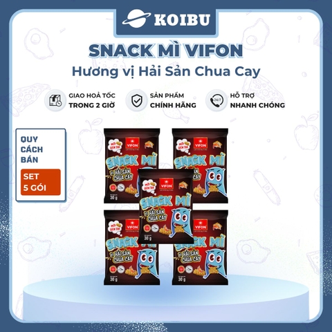 VIFON - Snack mì Vifon hương vị Hải Sản Chua Cay - Vifon Snack Hải sản chua cay ăn liền - 30g/gói - 00199