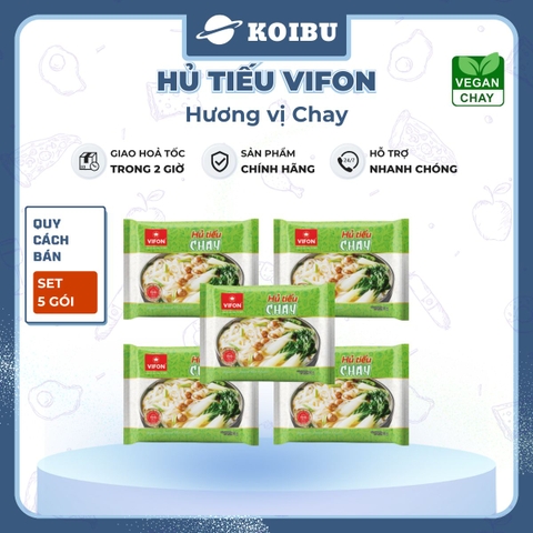 VIFON - Hủ tiếu Vifon hủ tiếu Chay, Hủ tíu Chay Vifon, Vifon Hủ tiếu Chay, Hủ tíu gói ăn liền Vifon - 65g/gói - 00166