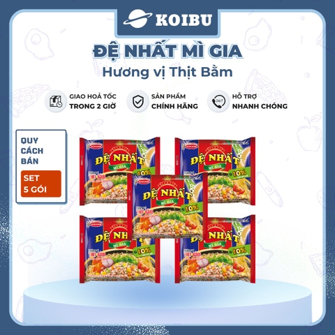 ACECOOK - Đệ Nhất Mì Gia hương vị Thịt bằm, Mì Đệ Nhất Thịt bằm, Mì Thịt bằm Đệ Nhất Acecook Đệ Nhất - 82g/ gói - 00033