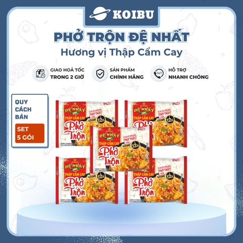 ACECOOK - Phở trộn Đệ Nhất Hương vị Thập Cẩm Cay - Phở thập cẩm cay trộn Đệ Nhất - Đệ Nhất Phở trộn/ Phở Đệ Nhất/ Phở ăn liền Đệ Nhất - 82g/gói - 00059