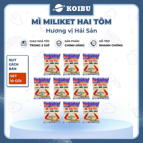 COLUSA - Mì giấy Miliket Hai Tôm gói vị Hải sản, Mì tôm hiệu Hai Tôm Miliket hiệu 2 Tôm Colusa - 70g/gói -00095