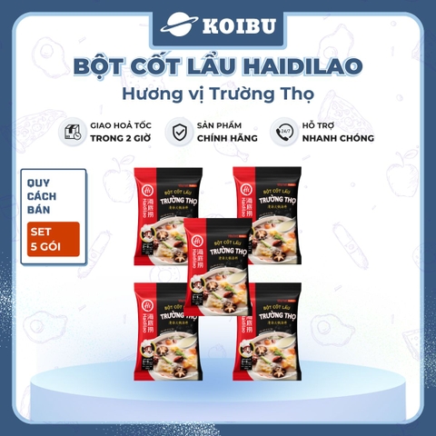 HAIDILAO - Bột cốt lẩu Haidilao vị Trường thọ, bột cốt lẩu Trường thọ Haidilao, gia vị cốt lẩu Haidilao - 110g/gói - 00887