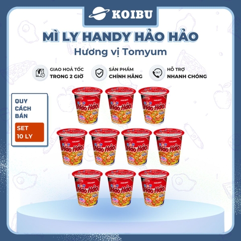 ACECOOK - Mì ly Handy Hảo Hảo Tomyum - Mì Handy Hảo Hảo Tom yum - Mì Handy Hảo Hảo ly Tomyum - Mì ly Hảo Hảo Handy Tom yum - Mì ly ăn liền Tomyum - 67g/ly - 00018