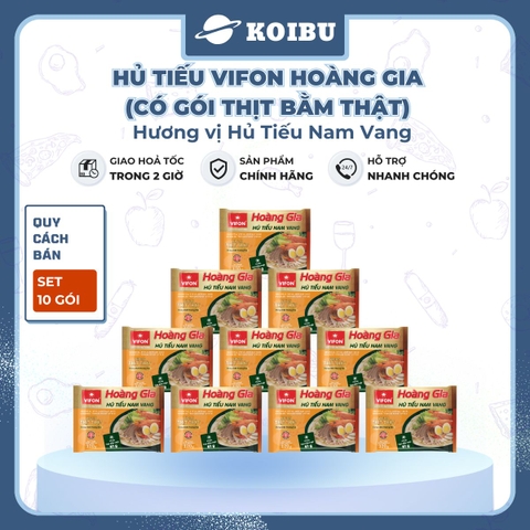 VIFON - Hủ tiếu Hoàng Gia hương vị Hủ tiếu nam vang (có thịt thật), Hủ tiếu nam vang Vifon Hoàng Gia - 120g/gói - 00167