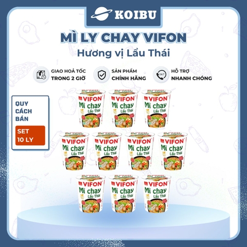 VIFON - Mì chay Vifon ly hương vị lẩu thái, mì chay ly Vifon, mì chay Vifon lẩu thái ly - 67g/ly - 00234