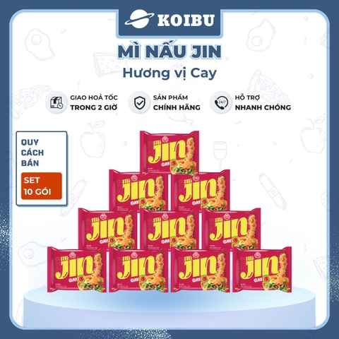 OTOKI - Mì nấu Jin hương vị Cay, Mì nấu Jin cay, Mì Jin nấu hương vị cay, Mì ăn liền Jin Ottogi - 120/gói - 00526