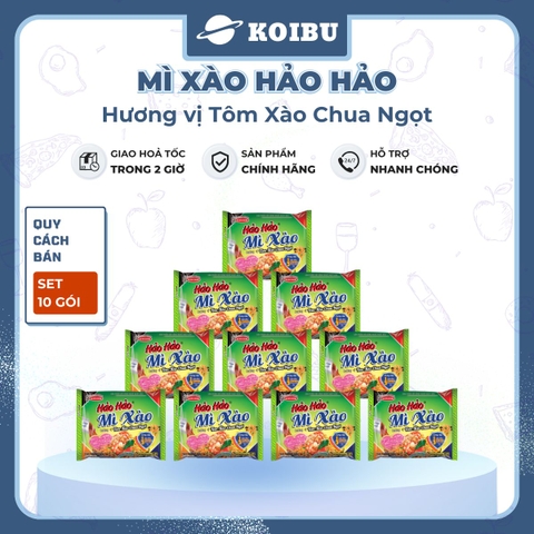 ACECOOK - Mì Hảo Hảo hương vị mì xào Chua Ngọt - Mì ăn liền Hảo Hảo mì xào chua ngọt (Mì xào Hảo Hảo chua ngọt) - 75g/ gói - 00003