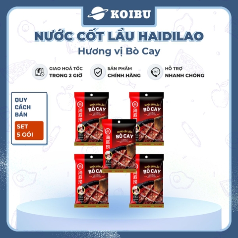 HAIDILAO - Nước cốt lẩu Haidilao vị bò cay, nước cốt lẩu bò cay Haidilao lẩu Trùng Khánh Haidilao - 150g/gói - 00884