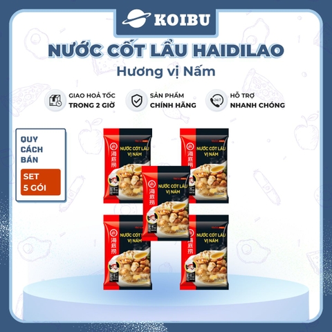 HAIDILAO - Nước cốt lẩu Haidilao vị nấm, nước cốt lẩu nấm Haidilao, Haidilao cốt lẩu chay nấm - 150g/gói - 00886