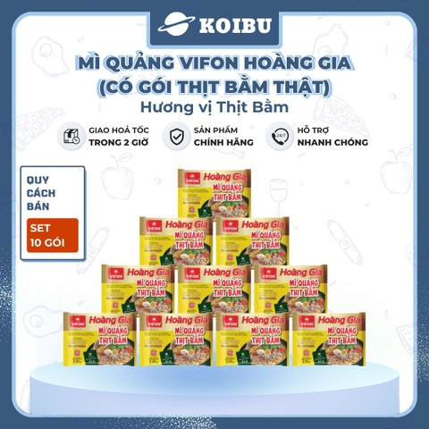 VIFON - Mì Hoàng Gia hương vị Mì quảng thịt bằm (có thịt thật), Vifon Mì quảng Hoàng Gia Vifon - 130g/gói - 00209