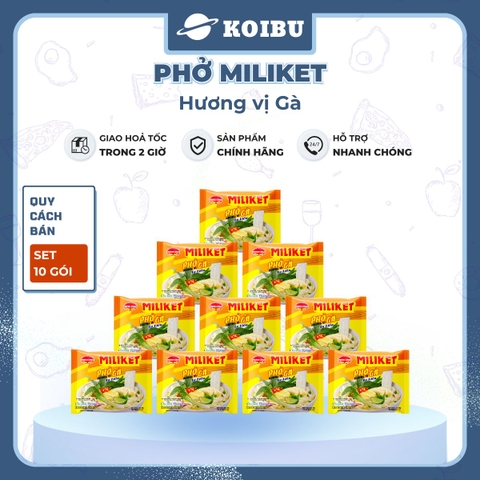 COLUSA - Phở Gà Miliket, Phở Miliket gà, Phở gà gói Miliket, Phở gà ăn liền, Phở vị gà Miliket - 60g/gói - 00099
