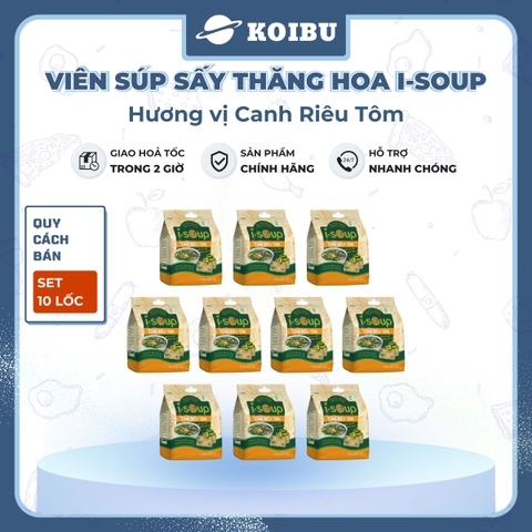 NFC - Viên súp ăn liền sấy thăng hoa I-Soup hương vị Canh riêu tôm ISoup, Canh riêu tôm I-Soup ăn liền - 42g/lốc - 00802