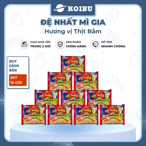 ACECOOK - Đệ Nhất Mì Gia hương vị Thịt bằm, Mì Đệ Nhất Thịt bằm, Mì Thịt bằm Đệ Nhất Acecook Đệ Nhất - 82g/ gói - 00033