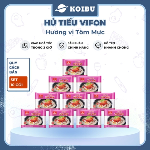 VIFON - Hủ tiếu Vifon hủ tiếu Tôm mực, Hủ tíu Tôm mực Vifon, Hủ tiếu Tôm mực Vifon, Hủ tíu Vifon - 65g/gói - 00168