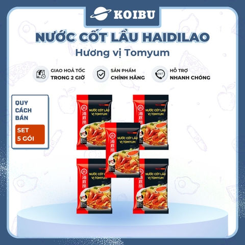 HAIDILAO - Nước cốt lẩu vị Tomyum Haidilao, nước cốt lẩu Thái Tomyum Haidilao, cốt lẩu Tomyum chua cay - 200g/gói - 00885