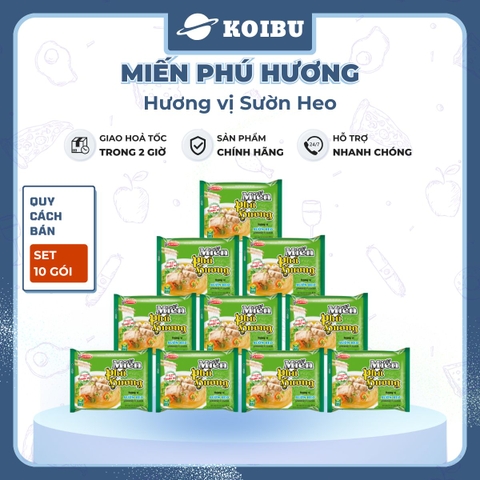 ACECOOK - Miến Phú Hương hương vị Sườn Heo Miến Phú Hương Sườn Heo, Miến Sườn Heo Phú Hương - Miến ăn liền Phú Hương, Miến ăn liền Acecook - 55g/gói - 00064
