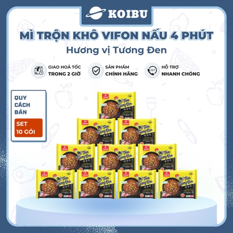 VIFON – Mì Vifon nấu 4 phút hương vị trộn tương đen - Mì gói Vifon, Mì nấu Vifon, Mì trộn, Mì trộn vị tương đen, Mì Vifon trộn tương đen, Mì trộn tương đen nấu 4 phút Vifon, Mì trộn tương đen Vifon - 110g/gói - 00479