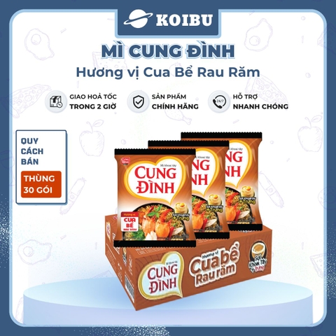 AFOTECH - Mì Cung Đình Cua bể rau răm, Mì Cua bể rau răm Cung Đình, Mì khoai tây Cung Đình ăn liền - 79g/gói - 00297