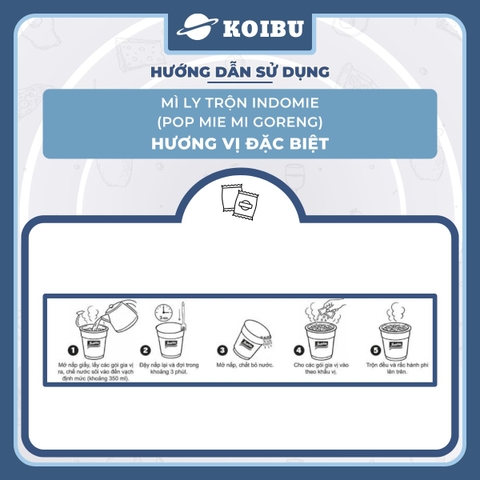 INDOFOOD - Mì trộn Ly Indomie đặc biệt, Mì xào khô Indomie ly đặc biệt, Mì ly Indomie Pop Mie Mi Goreng - 80g/ly - 00474