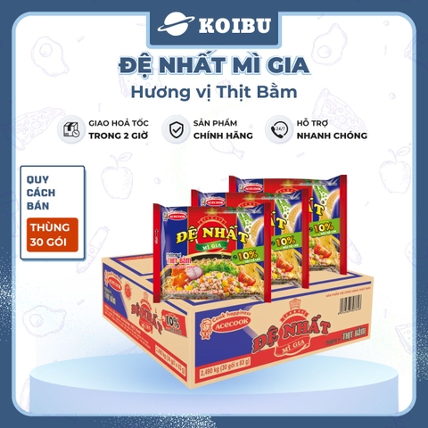 ACECOOK - Đệ Nhất Mì Gia hương vị Thịt bằm, Mì Đệ Nhất Thịt bằm, Mì Thịt bằm Đệ Nhất Acecook Đệ Nhất - 82g/ gói - 00033
