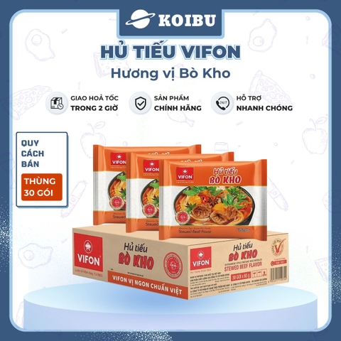 VIFON - Hủ tiếu Vifon hủ tiếu Bò kho, Hủ tíu Bò kho Vifon, Hủ tiếu Bò kho Vifon, Hủ tíu ăn liền Vifon - 65g/gói - 00164