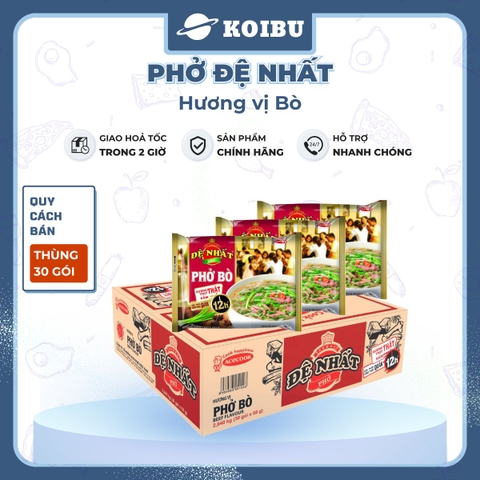 ACECOOK - Đệ Nhất phở hương vị Phở Bò, phở bò Đệ Nhất Acecook, phở bò Acecook Đệ Nhất phở ăn liền - 65g/gói - 00054