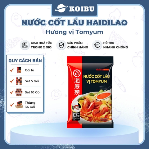 HAIDILAO - Nước cốt lẩu vị Tomyum Haidilao, nước cốt lẩu Thái Tomyum Haidilao, cốt lẩu Tomyum chua cay - 200g/gói - 00885