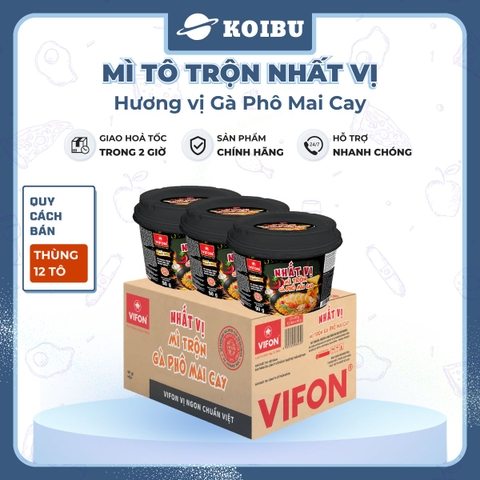 [TÔ LẺ] - VIFON - Mì tô trộn Nhất vị hương vị gà phomai cay, Nhất Vị gà phô mai cay, Nhất Vị gà cay phô mai trộn - 90g/tô - 00533