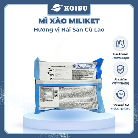 COLUSA - Mì xào Miliket hương vị hải sản Cù Lao, Mì xào ăn liền Miliket, Mì trộn hải sản Cù Lao Miliket - 85g/gói - 00852