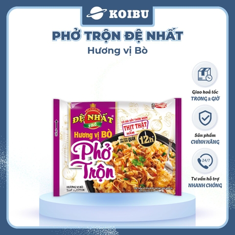 ACECOOK - Phở trộn Đệ Nhất Hương vị Bò - Phở bò trộn Đệ Nhất - Đệ Nhất Phở trộn/ Phở Đệ Nhất/ Phở ăn liền Đệ Nhất - 84g/gói - 00058