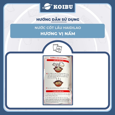 HAIDILAO - Nước cốt lẩu Haidilao vị nấm, nước cốt lẩu nấm Haidilao, Haidilao cốt lẩu chay nấm - 150g/gói - 00886