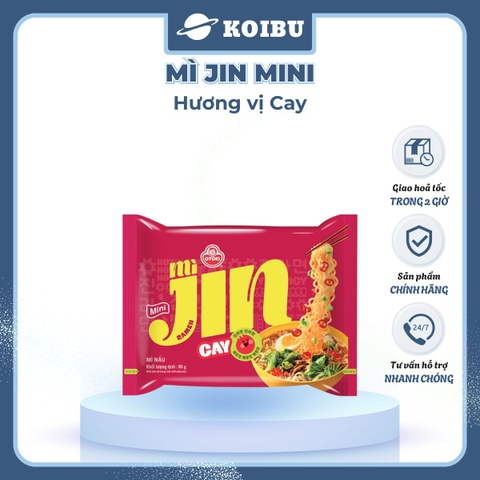OTOKI - Mì Jin Mini hương vị cay, Mì Jin cay Mini, Mì Mini Jin Otoki cay, Mì Jin Ottogi Hàn Quốc - 80g/gói - 00403