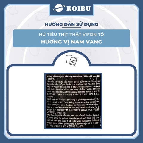 VIFON - Hủ tiếu thịt thật tô Vifon Nam Vang, Hủ tiếu Nam Vang thịt thật Vifon tô hủ tiếu ăn liền - 90g/tô - 00414