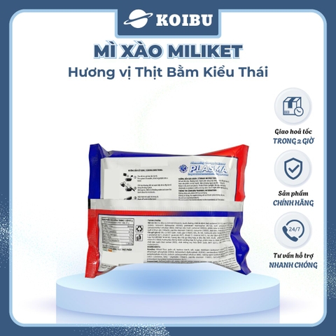 COLUSA - Mì xào Miliket hương vị Thịt bằm kiểu Thái, Mì trộn thịt bằm kiểu Thái Miliket Mì ăn liền - 85g/gói - 00853