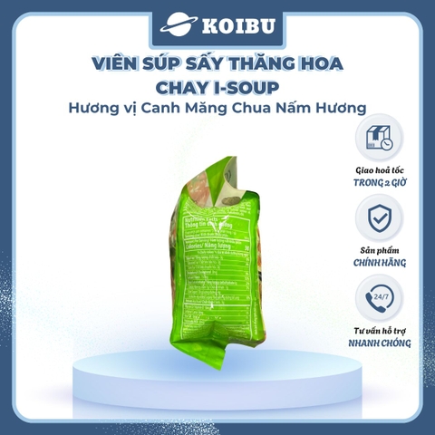 NFC - Viên canh ăn liền sấy thăng hoa I-Soup hương vị Canh măng chua nấm hương ISoup ăn liền - 35g/lốc - 00089