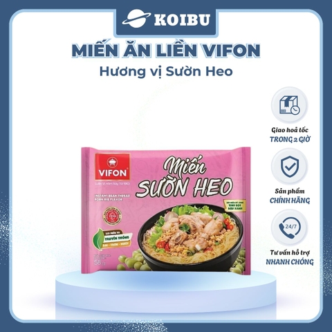 VIFON - Miến ăn liền Vifon vị Sườn heo, Miến ăn liền Vifon, Miến Vifon gói ăn liền - 58g/gói - 00182