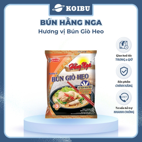 ACECOOK - Bún giò heo Hằng Nga, Hằng Nga Bún giò heo, Bún Hằng Nga hương vị Bún giò heo, Bún Acecook - 75g/gói - 00050