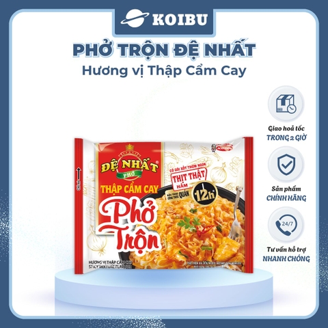 ACECOOK - Phở trộn Đệ Nhất Hương vị Thập Cẩm Cay - Phở thập cẩm cay trộn Đệ Nhất - Đệ Nhất Phở trộn/ Phở Đệ Nhất/ Phở ăn liền Đệ Nhất - 82g/gói - 00059