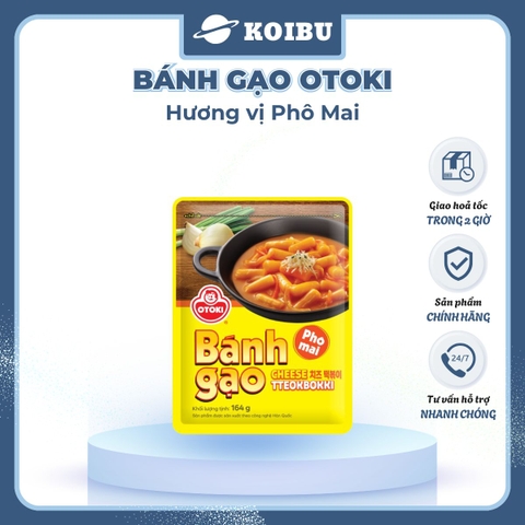 OTOKI - Bánh gạo Otoki hương vị Phô mai, Bánh gạo phô mai Otoki Jin, Bánh gạo phô mai Jin Ottogi - 164g/gói - 00688