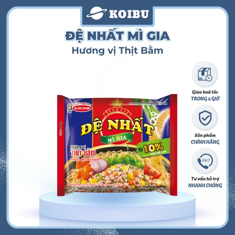 ACECOOK - Đệ Nhất Mì Gia hương vị Thịt bằm, Mì Đệ Nhất Thịt bằm, Mì Thịt bằm Đệ Nhất Acecook Đệ Nhất - 82g/ gói - 00033