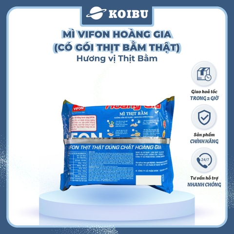 VIFON - Mì Hoàng Gia hương vị Thịt Bằm (có gói thịt bằm thật), Mì thịt bằm Hoàng Gia Vifon ăn liền - 130g/gói - 00213