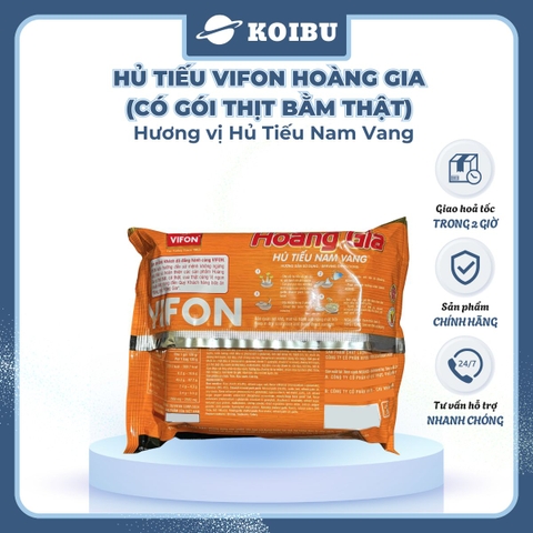 VIFON - Hủ tiếu Hoàng Gia hương vị Hủ tiếu nam vang (có thịt thật), Hủ tiếu nam vang Vifon Hoàng Gia - 120g/gói - 00167